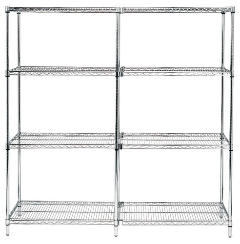 WR86-3672C Chrome Wire Shelving Starter Kit