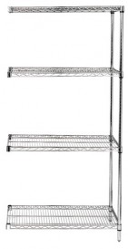 AD74-1836C Chrome Wire Shelving Add-On Kit