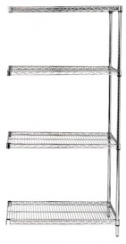 AD74-2442C Chrome Wire Shelving Add-On Kit