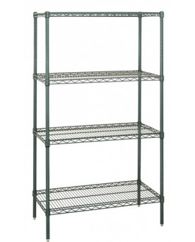 WR63-1236P Proform Green Epoxy Wire Shelving Starter Kit